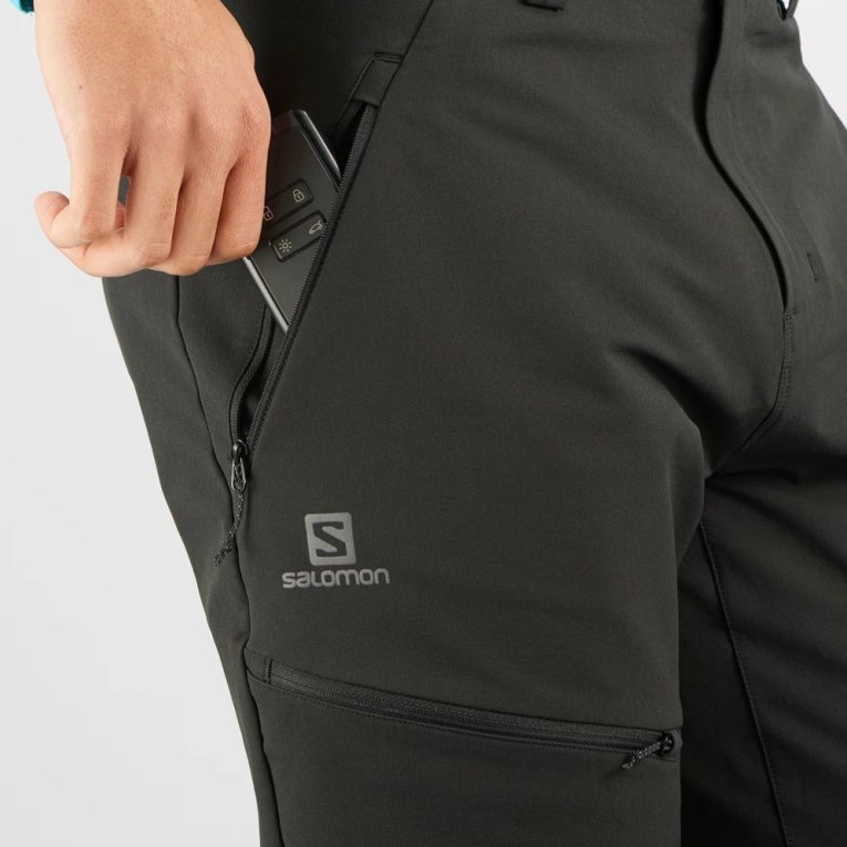 Black Salomon Outpeak Warm Men's Sport Pants | PH 23758Z